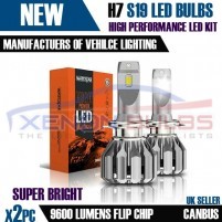 2 x H7 S19 BRIGHT LED KIT 9600 Lumens..